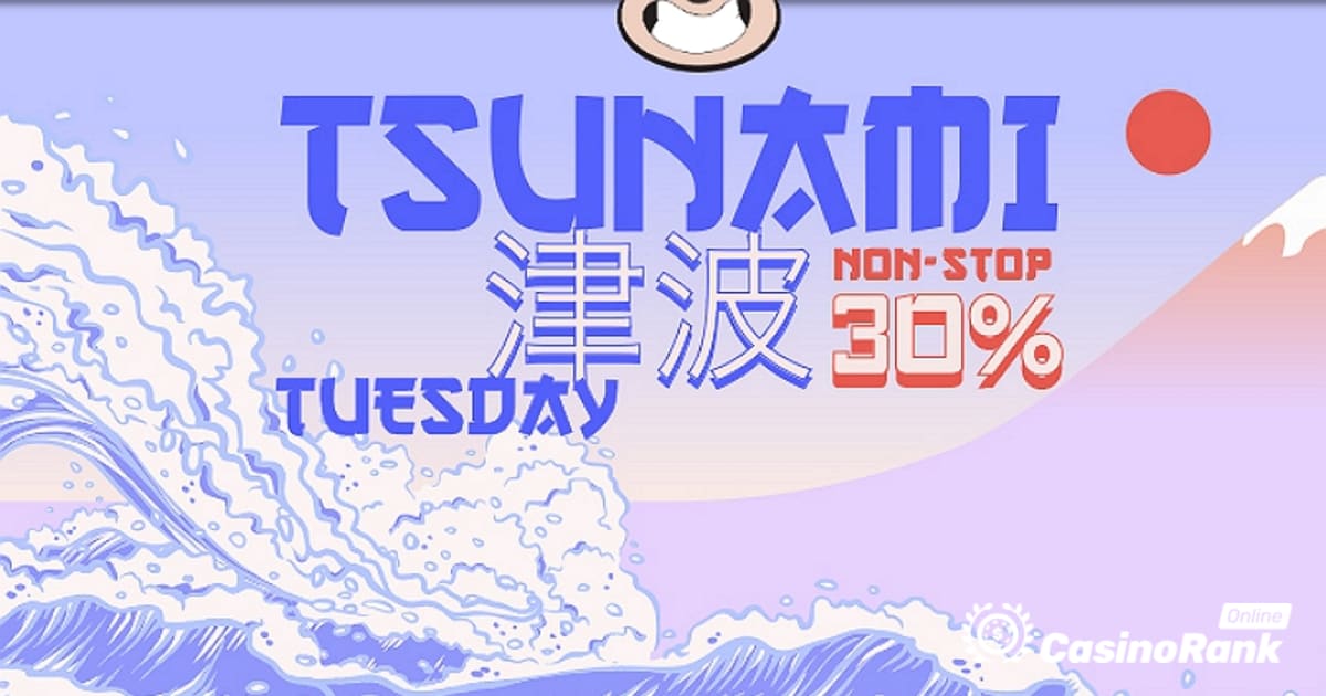 Explore Tsunami Tuesday Bonus at Banzai Slots Casino